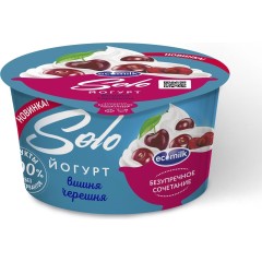 Йогурт Oh! Dessert с вишней и черешней мдж 4,2% * 130 гр стакан Экомилк
