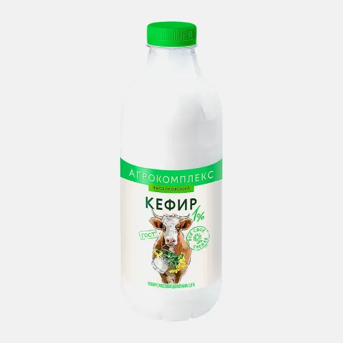 Кефир  1%. пэт-бут  835 г.  Белая долина