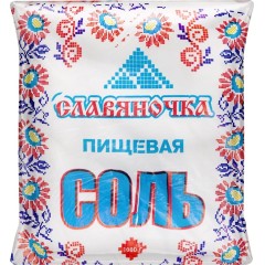 Соль Славяночка 1кг (помол-1)