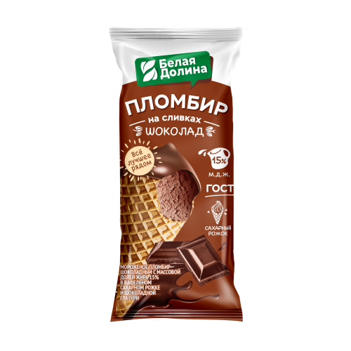 Эскимо Мишка на полюсе пломбир шоколадный в шоколадной глазури 65г Инмарко