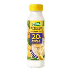 Молочный коктейль протеиновый вкус банана 2% пэт-бут 260г Белая Долина