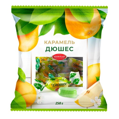 Карамель леденц.Дюшес 250гр Азов