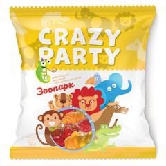 Мармелад Жевательный CRAZY PARTY медведи 70гр Азов