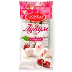 Лукум сбивной Рулет Вишня 250гр Азов