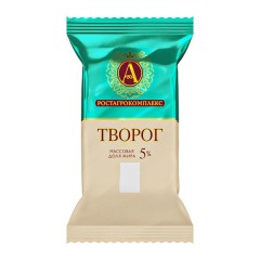 Творог Волжские просторы 180г 5% плёнка УЛ