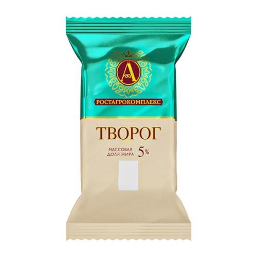Творог Волжские просторы 180г 5% плёнка УЛ