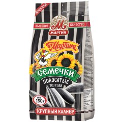 Семечки От Мартина Премиум ПОЛОСАТЫЕ СУПЕРСОЛЕНЫЕ 150гр