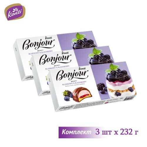 Десерт Ежевика (Продукт жировой сладкий с наполнителем)