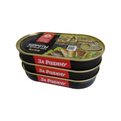 ШПРОТЫ За Родину (овал) 175гр