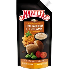 Майонезный соус Сметанный с Грибами 50,5%жирн. д/п 200гр/ Махеевъ, шт