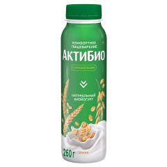 Актибио Йогурт питьевой Злаки 260г бут