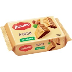 Вафли Яшкино Ореховые 200г