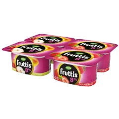 Fruttis Супер Экстра 8,0% 115г продукт йогуртный пастериз. с клубникой/ с яблоком и грушей