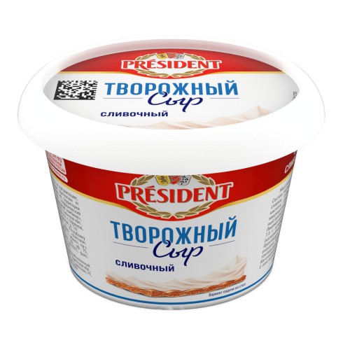 Сыр творожный President сливочный 56% 140г