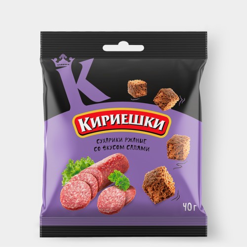 Сухарики Кириешки ржаные 40г Салями