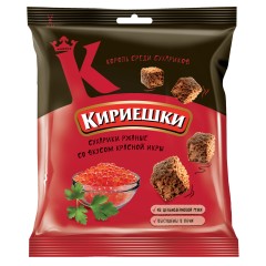 Сухарики Кириешки ржаные 40г Красная икра
