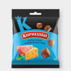 Сухарики Кириешки ржаные 40г Ветчина сыр