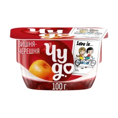 Десерт твор. Чудо 4% 100г вишня-черешня