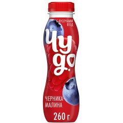 Йогурт пит. Чудо черника-малина 1,9% 260г бут.пл