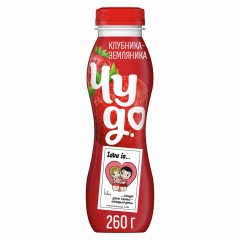 Йогурт пит. Чудо клубника-земляника 1,9% 260г бут.пл