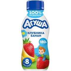 Агуша Йогурт Клубника Банан 2,7% 180г