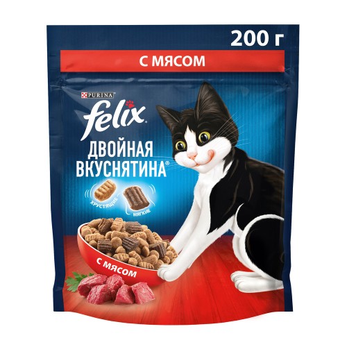 FELIX Двойная Вкуснятина Говядина 200г, шт