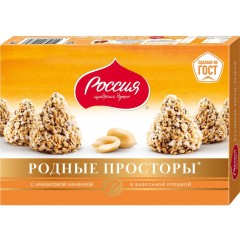 РОДНЫЕ ПРОСТОРЫ Конфеты  с  вафельной крошкой 125г