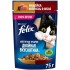 FELIX Двойная Вкуснятина Индейка Печень 75г, шт