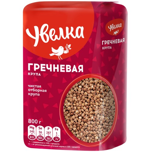КРУПА УВЕЛКА ГРЕЧНЕВАЯ ЭКСТРА 800г, шт