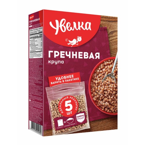 КРУПА УВЕЛКА ГРЕЧ. ЯДРИЦА ЭКСТРА 5пак/80г, шт