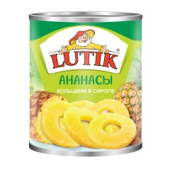 АНАНАСЫ LUTIK КОЛЬЦА 580мл, шт
