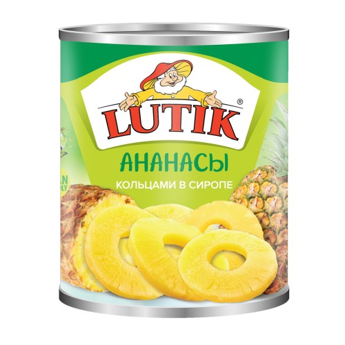 АНАНАСЫ LUTIK КОЛЬЦА 580мл, шт