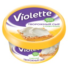 Творож сыр Виолетта слив,  п/кор 140г.
