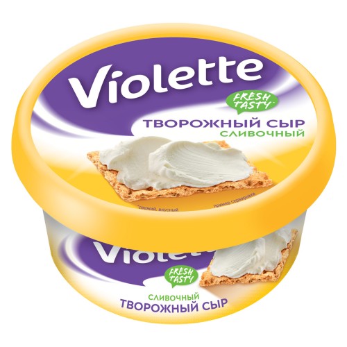 Творож сыр Виолетта слив,  п/кор 140г.