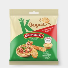 Сухарики Кириешки Baguet 45г + 25мл  пицца + сырный соус