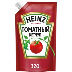 Кетчуп Хайнц Томатный 320г д/п , шт