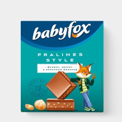Шоколадные конфеты Babyfox c молочной начинкой, кг