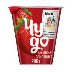 Йогурт вяз.Чудо клубника-земляника 2% 290г , шт