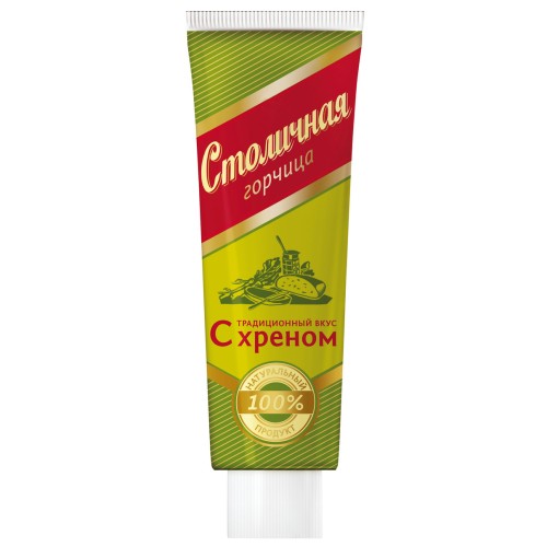 Горчица Столичная хрен 100г  РУСАГРО