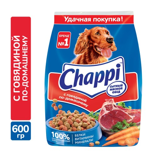 Чаппи с говядиной по-домашнему 600г