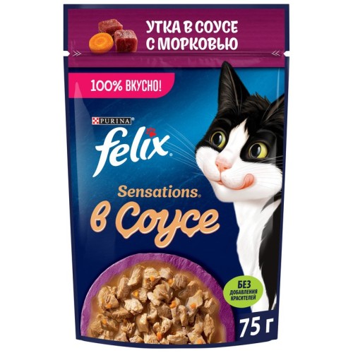 FELIX Sensations Соус Утка Морковь 75г