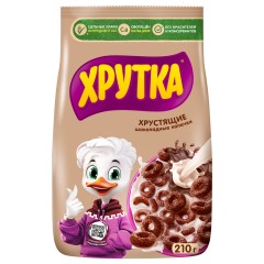 ХРУТКА  Готовый Завтрак Шоколадные Колечки  210г  ПРИКЛЮЧЕНИЯ 3