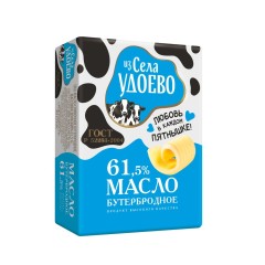 Масло Бутербродное, с/с, м.д.ж. 61,5% Из села Удоево ф 180 гр, шт