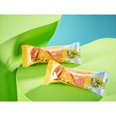 Десерт творожный глазированный в вафельном сахарном рожке Вкусный день с ароматом ванили 40 г, шт