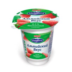 Alpenland  фруктовый 0,3 % 320г Клубника продукт йогуртный фруктовый пастериз.