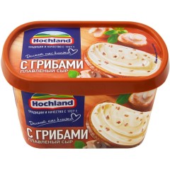 Сыр Хохланд плавленый ванна 400 г с грибами 55%, шт