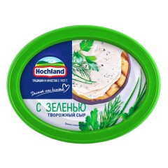 Сыр Хохланд творожный с зеленью 60% пл/в 140 г, шт